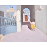 Andrew Macara (born 1944) British The Archway With Two Figures, oil on canvas, signed and dated 1988