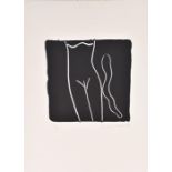 Bruce McLean (born 1944) Scottish  Nude with Snake, screenprint, signed and dated in pencil 1986,