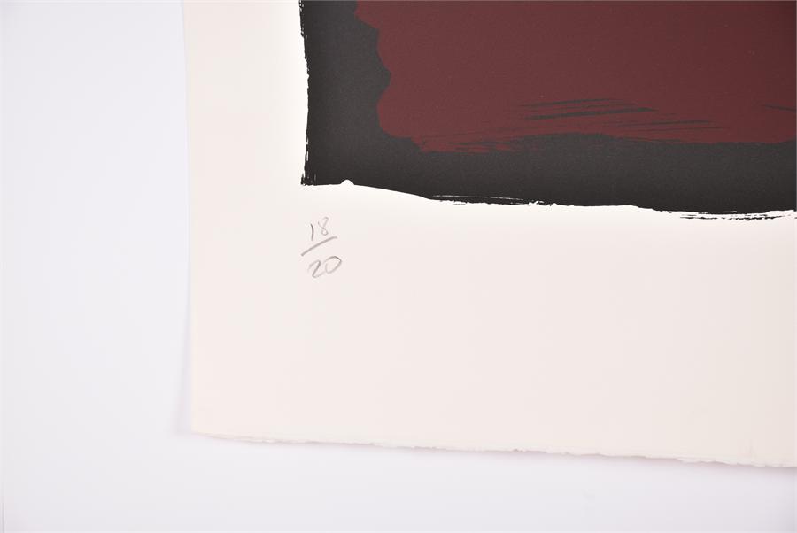 Bruce McLean (born 1944) Scottish Pipesmoker (black), screenprint, signed and dated in pencil - Image 3 of 3