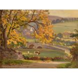 Ernest Higgins Rigg (1868-1947) British Autumn Landscape, oil on canvas, signed to lower left, in