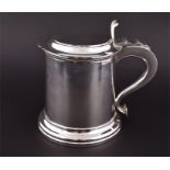 A George V silver lidded tankard  London 1927, by Blackmore & Fletcher Ltd, of plain cylindrical