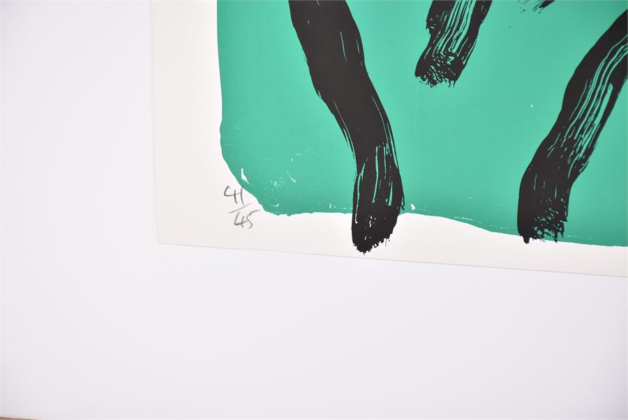 Bruce McLean (born 1944) Scottish  Pot Head Man II (green), screenprint, signed, numbered 41/45, - Image 3 of 3