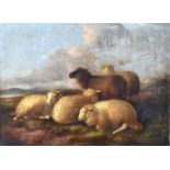 Thomas Sidney Cooper (1803-1902) British sheep resting in a landscape, signed and dated 1871 to