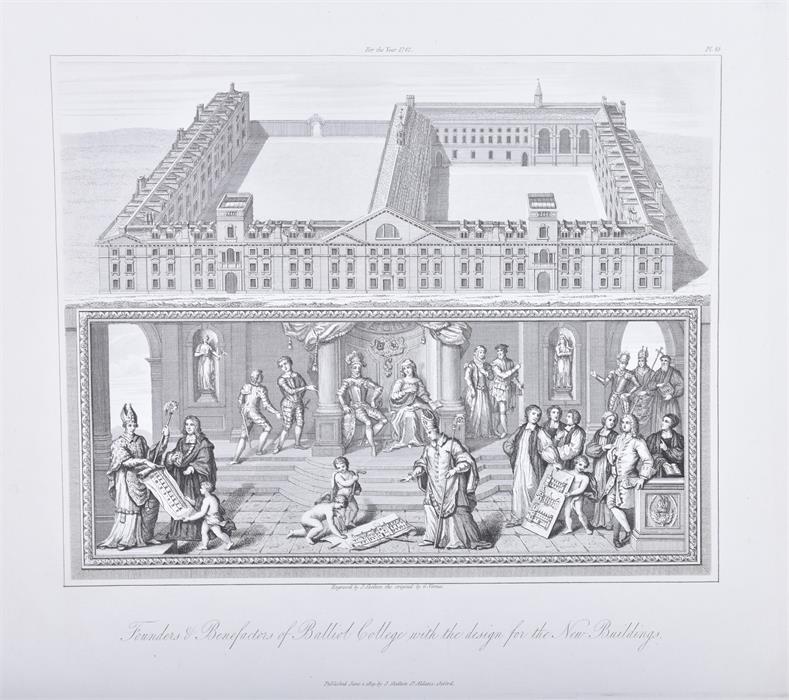 Joseph John Skelton (1783-1871) English a number of engraved views of the Oxford colleges, some - Image 3 of 6