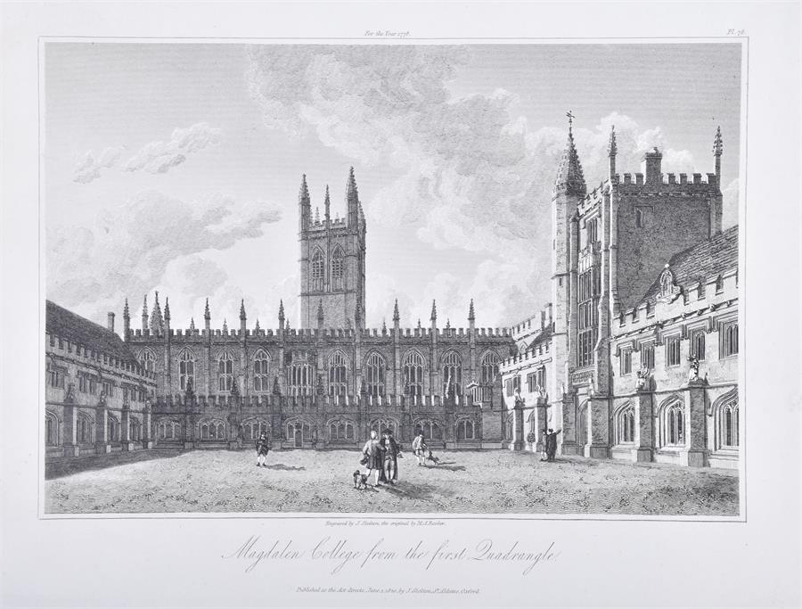 Joseph John Skelton (1783-1871) English a number of engraved views of the Oxford colleges, some