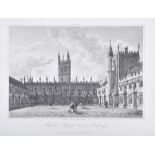 Joseph John Skelton (1783-1871) English a number of engraved views of the Oxford colleges, some