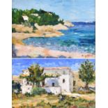 Marcel Gatteaux (b. 1962) British entitled Country Retreat, Andalucia and Quiet Cove, Paxos-