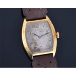An 18ct yellow gold Vacheron Constantin ladies wrist watch the silvered dial signed Vacheron