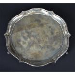 A George V silver Salver Sheffield, 1912 by George David Rattray. 17.ozt. Of circular form with