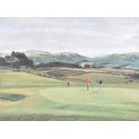 Arthur Weaver (1918-2008) British The Last Green, King's Course, Gleneagles, 1978, watercolour,