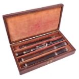 Clementi & Co., London. A 6 key wooden flute designed by Charles Nicholson (1795-1837), in four