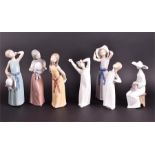 A collection of seven assorted Lladro figures all marked to base, all boxed. CONDITION REPORT All in