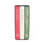 Folio Society Italian Cities (Venice, Florence, Rome) by Christopher Hibbert, 3 volumes, 1997, in