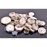 A collection of assorted watch movements including an Etermatic, Rotary and an Omega movement. (41)