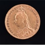 A Victorian full sovereign 1892, 7.9 grams.