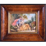After Francois Boucher (1703-1770) French The Four Seasons, Spring, a lovely pastoral miniature of a