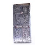 A boxed vintage Chivas Regal gallon bottle 6 2/3 pints. 3.78 L. 75 Proof, complete with Chivas