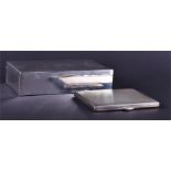 A silver cigarette case Birmingham 1931, Mappin & Webb, inscribed 'To Philip 17.3.32', 5.56 ozt,