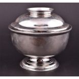 A George II silver covered sugar bowl London 1738, possibly by John Richardson, the globular bowl on