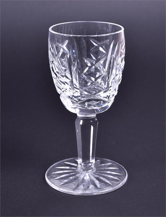 A Waterford Crystal glass decanter  together with five sherry glasses, decanter 27 cm (including - Image 4 of 4