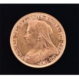 A Victorian full sovereign 1897, 8 grams.