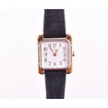 An Yves Saint Laurent collection ladies wristwatch with Arabic numeral white dial, on black