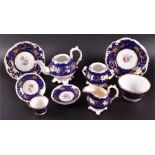A Victorian ceramic part tea set to include teapot, sugar bowl, cream jug, finger bowl, cup, three