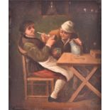 Manner of Adriaen Van Ostade (1610-1685) Dutch an interior tavern scene with a gentleman smoking a
