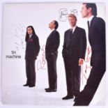 A fully signed Tin Machine LP (EMI-USA Records) band fronted by David Bowie, who signed the LP '