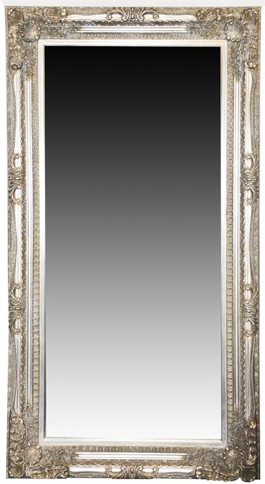 A large and impressive contemporary wall mirror the moulded silvered frame with scrolling foliate - Image 2 of 2