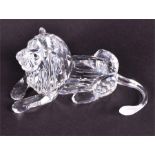 A Swarovski crystal lion from the 'Inspiration Africa' series Annual edition 1995, boxed, 7 cm high.