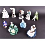 A complete set of Royal Doulton figures in the 'Figures of Williamsburg' series including 2209