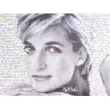 Neil J. Farkas (contemporary) American Lady Di, a seriolithograph of Princess Diana, signed lower