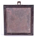 Tunbridge Wells - A framed pantile dated '1700 A.D. The Pantiles Tunbridge Wells'.