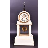 An 18th century marble and gilt metal mantel clock by Henry Marc of Paris signed 'Hy Marc Paris'