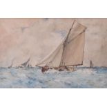 Arthur Briscoe (1873-1943) British two early 20th century naval scenes, watercolour, both signed and