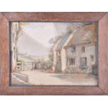 J. A. Hackley (20th century) British a farmyard, 1935, watercolour, signed and dated to lower