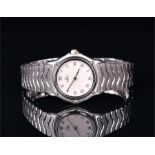 An Ebel stainless steel Sport Classique wristwatch the mother-of-pearl dial with silvered Roman