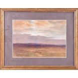 William J. Hargreaves (20th century) Scottish a wide Scottish landscape, watercolour, framed and