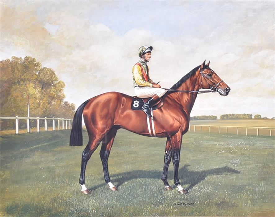 Brian W. Bysouth (20th century) British a set of four famous derby winners, to include Sir Ivor, - Image 2 of 10