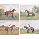 Brian W. Bysouth (20th century) British a set of four famous derby winners, to include Sir Ivor,