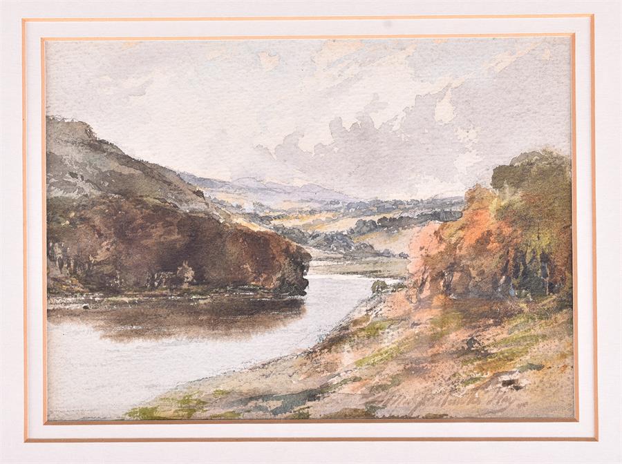 Thomas Marjoribanks Hay RSW (1862-1921) Scottish A Bend in the River, watercolour, signed to lower - Image 2 of 3