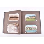 A postcard album containing around 150 postcards mixed subjects including architecture, mostly