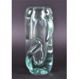 A Czech Skrdlovice hotworked glass vase designed by Jirina Zertova in 1969, pattern number 6908/