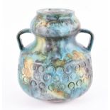 A 1960s Italian Bagni 'Sea Garden' range vase designed by Alvino Bagni in 1960, glaze code F43,