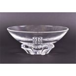 A mid-late 20th century American Steuben 'Floret' crystal bowl designed by Donald Pollard in 1953,