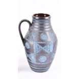 A 1960s-70s West German/Austrian Carstens 'Ankara' jug vase designed by Scholtis, with geometric