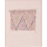 Polly Binns (b. 1935) British Square Smocked Fragment, 1983, textile, in presentation case, 53 x