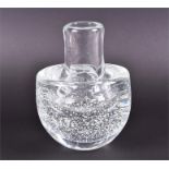 A 1970s Czech Skrdlovice glass vase designed by Frantisek Vizner in 1970, pattern number 7047, the