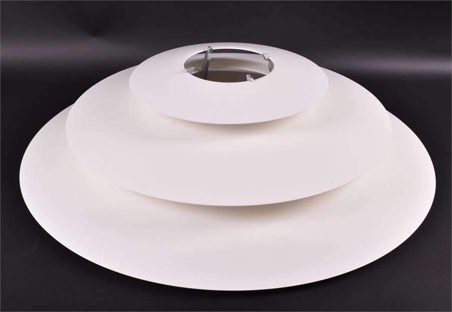 A contemporary Danish Louis Poulsen 'Oslo' pendant ceiling lampshade designed by Kurt Nørregaard,